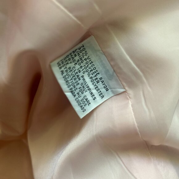 Kasper for ASL Pink Double Breasted Short Blazer | Vintage 80s | Size 10 - Picture 8 of 8